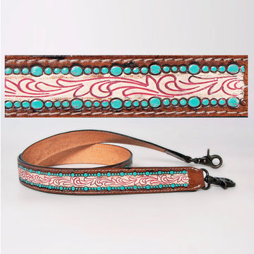American Darling ADSTF183 Hand Tooled Genuine Leather Crossbody Handle Strap For Bags